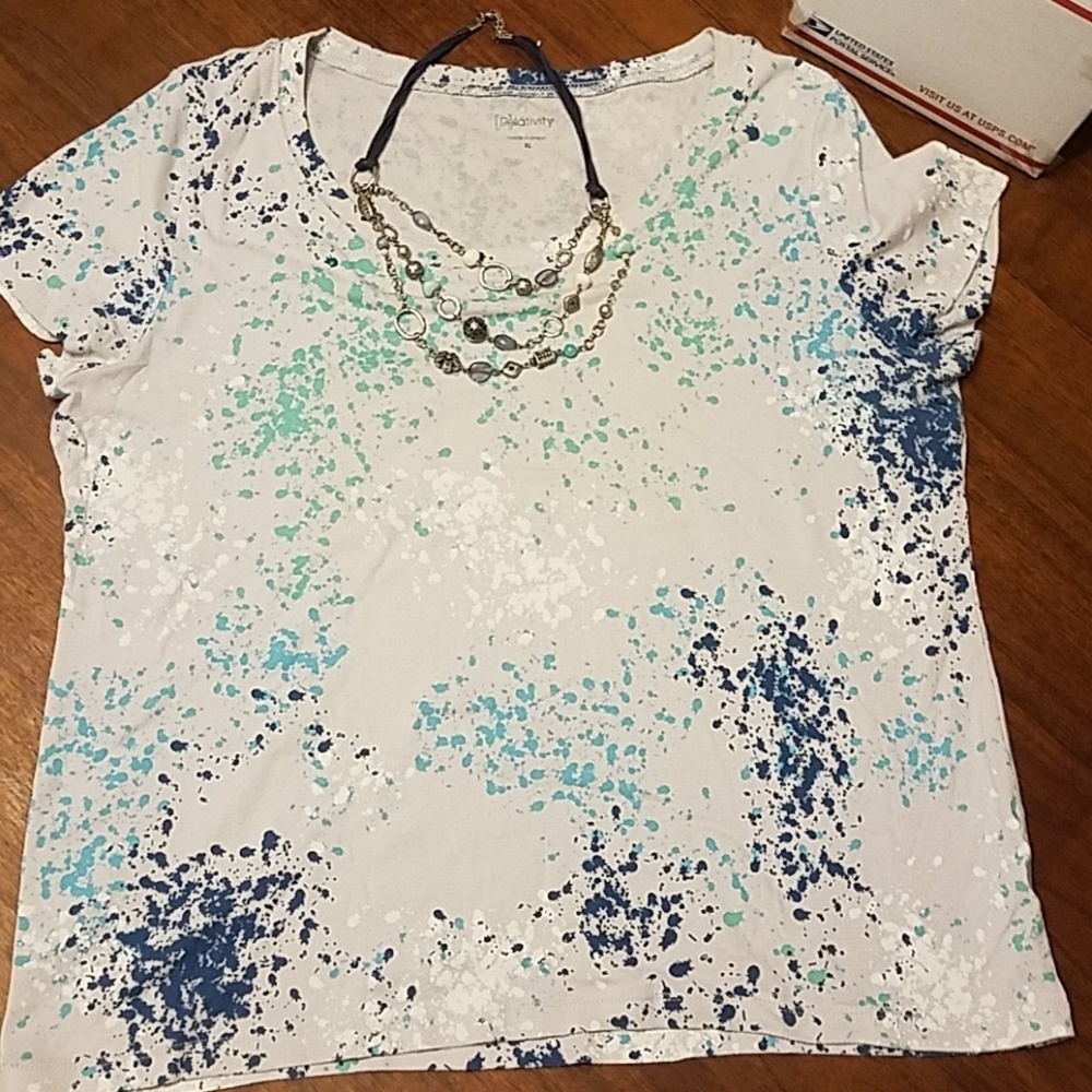 👸👕 #007 Relativity Splatter T-shirt XL